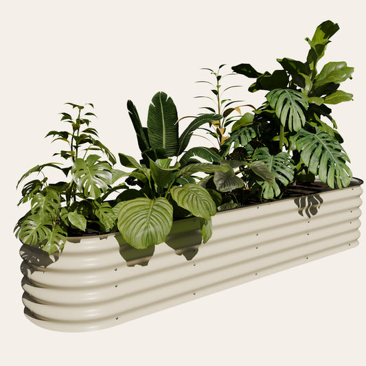 17" Tall 9 in 1 Metal Raised Garden Bed