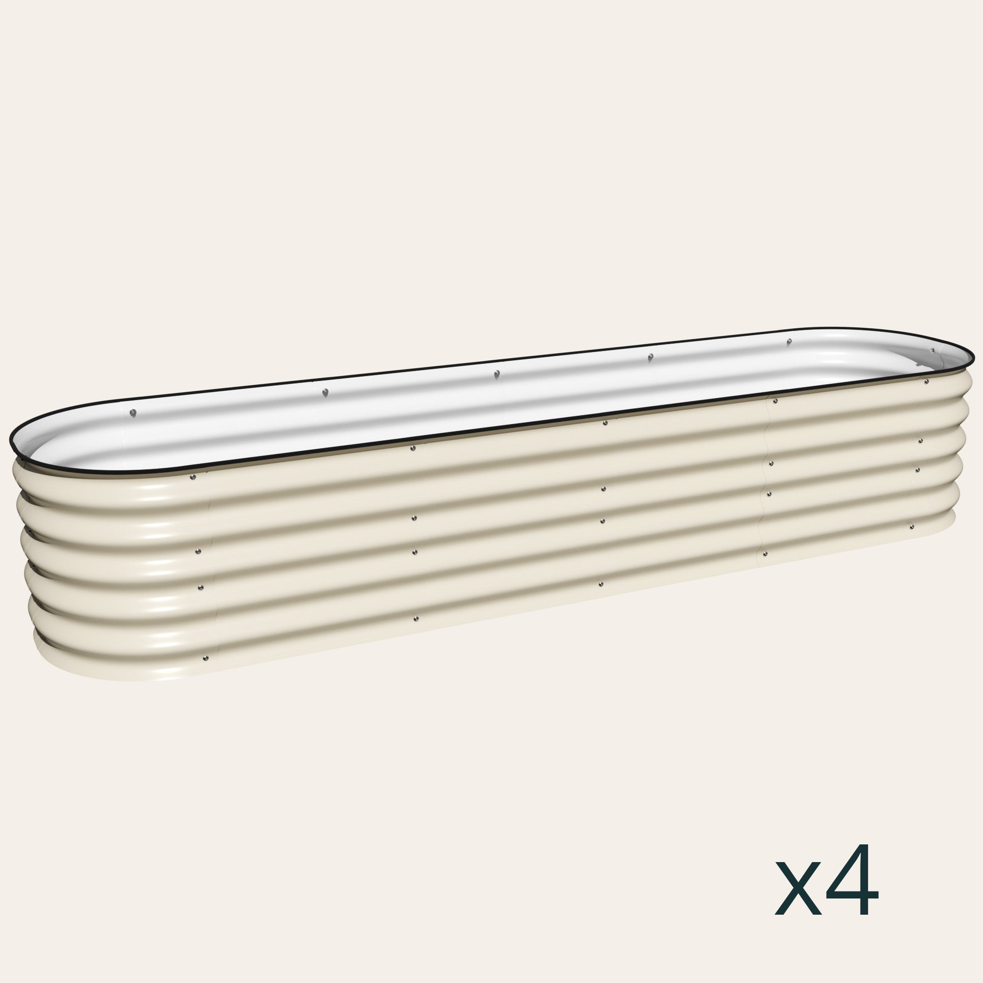 4-Pack 17" Tall 9 in 1 Metal Raised Garden Bed (Bundle Price)