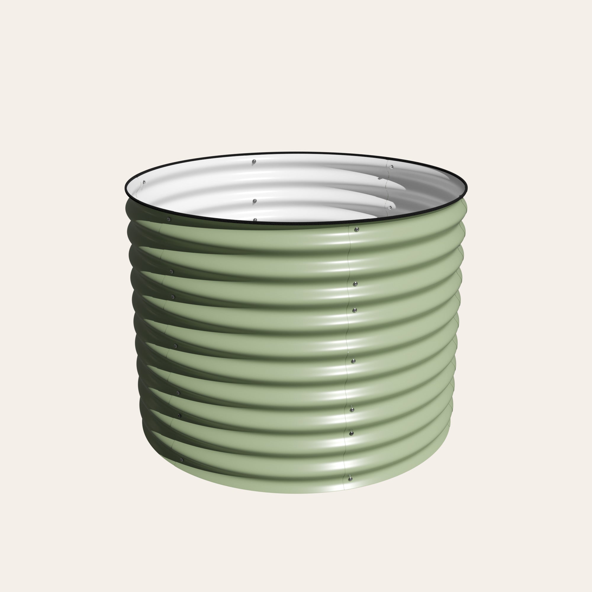 32" Tall Large Round Metal Raised Garden Bed