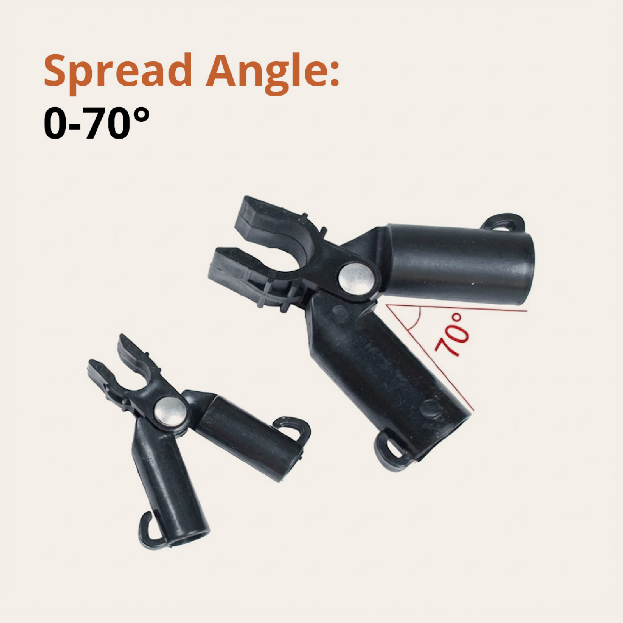 Multiple flexible connectors creating a curved trellis shape