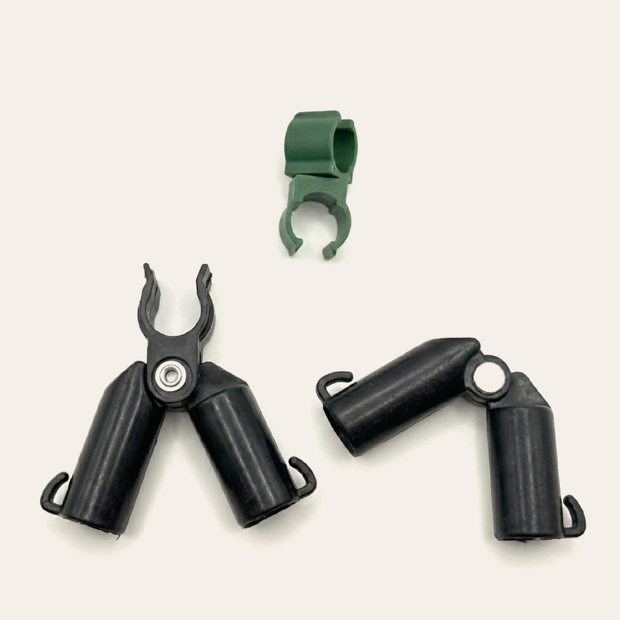 Flexible garden stake connectors for building custom trellis structures